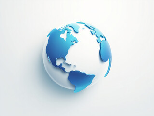 Obraz premium Stylized 3D Earth Globe