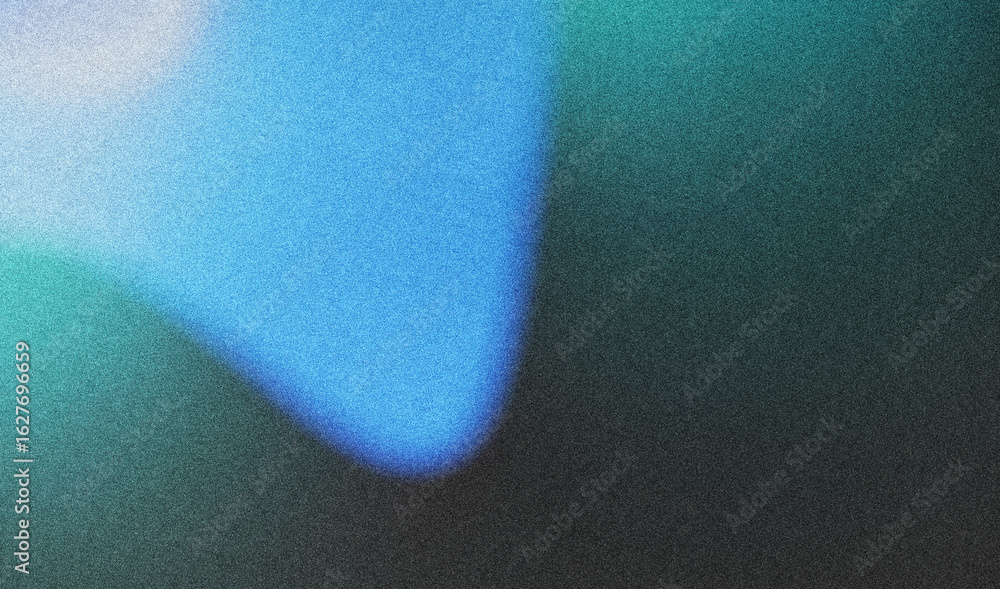 Poster amazing blue green blur gradient with grainy noise texture, turquoise mesh and dynamic flow backgrou