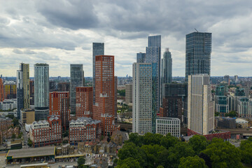 Modern High-Rises of Nine Elms and Vauxhall, London © bardhok