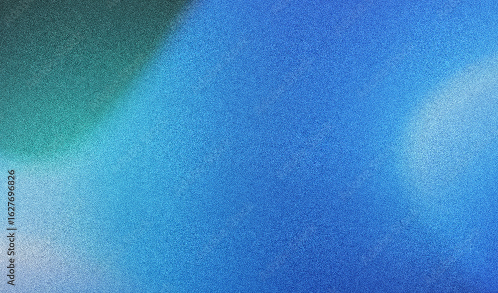 Poster amazing blue green blur gradient with grainy noise texture, turquoise mesh and dynamic flow backgrou