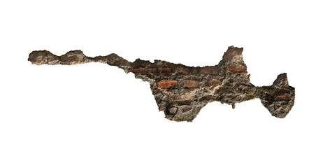 dirty and cracked wall texture isolated
