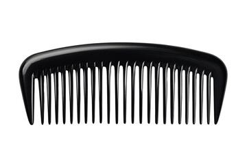 Glossy black hair comb