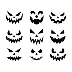 Funny halloween faces