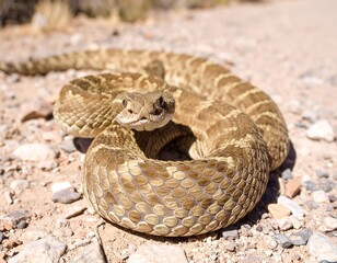 Close-up of a desert snake