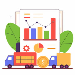vector illustration of construction site