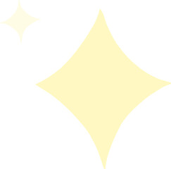 Obraz premium Cream Diamond Sparkle Duo – Minimal Twinkle Overlay Icon