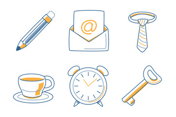 Business and Achievement Icon Set