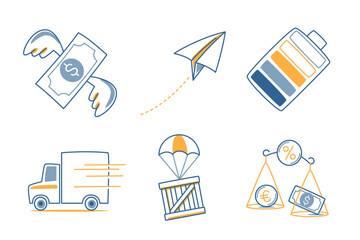 Business and Startup Icon Set 