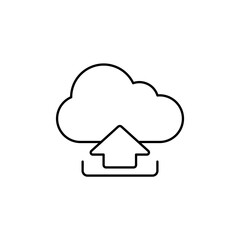 Icon a upload, isolated against a clean background.