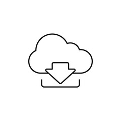 Icon a download, isolated against a clean background.