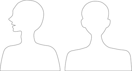 人のシルエット