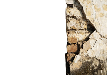 old broken wall banner for copy space