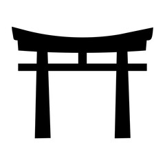 vector illustration of a japanese temple