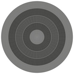 Concentric circle pattern. Abstract line vortex. Dynamic swirl Vector. Hypnotic motion illustration.