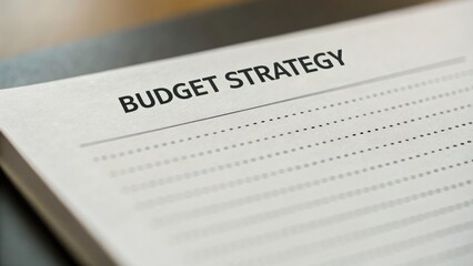 Obraz premium city+budget+meeting Document with the title 