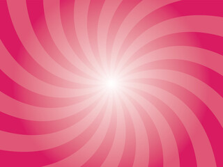 Obraz premium Persian Pink Sunburst Background with Swirl Rays. Retro Vintage Style Background with Sun Rays. Sunburst Background. Vector Illustration.