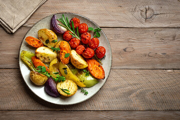 Organic oven roasted vegetables