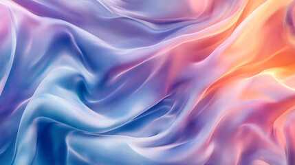 Abstract Flowing Fabric Background with Vibrant Colors