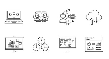 Modern Business Icons Set