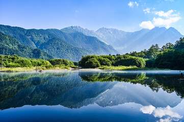 日本の長野県の上高地