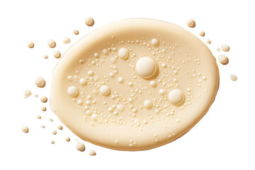 Creamy serum, light beige,  oil droplets