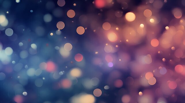 Vibrant bokeh city lights against twilight sky. Artificial intelligence image - Powered by Adobe