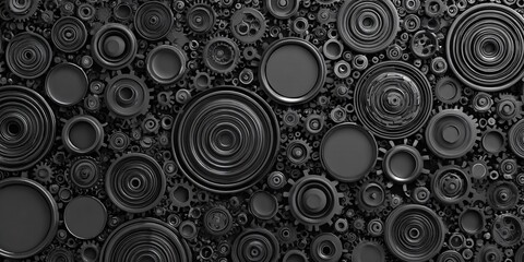 Wiederkehrendes Muster mechanischer Elemente