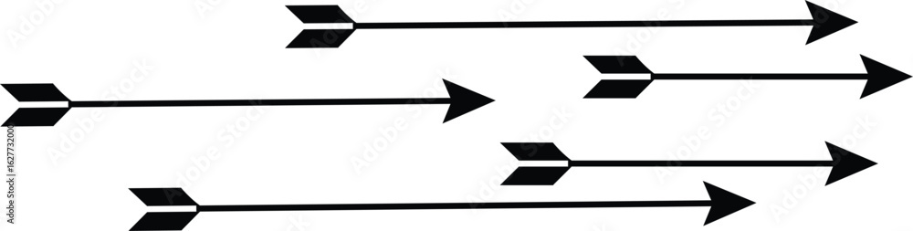 Poster a clear and simple name for the image could be: black and white arrow icons in origami style for bus