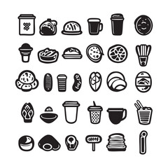 food and drink icon collection