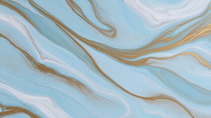 Elegant blue and gold marble texture. Artificial intelligence image