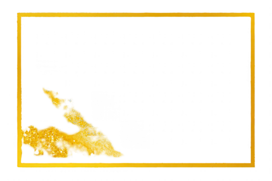 Gold abstract art in a frame