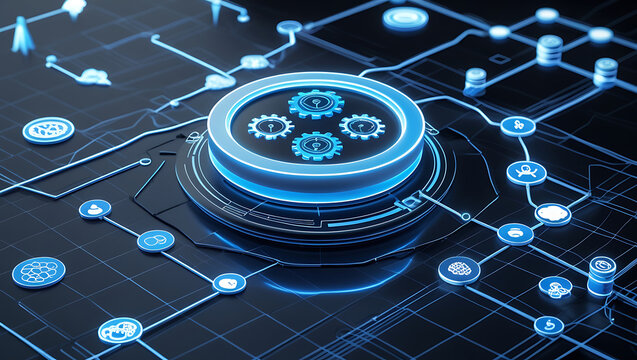 blue technology background