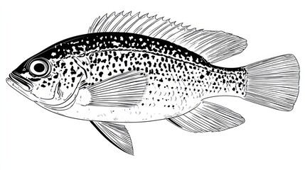 Profile view of a fish (6)