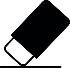 Eraser icon clean slate remove mistakes simple design