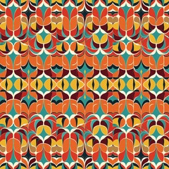 seamless geometric pattern with circles