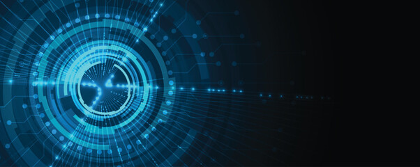 Digital abstract futuristic technology and science display background