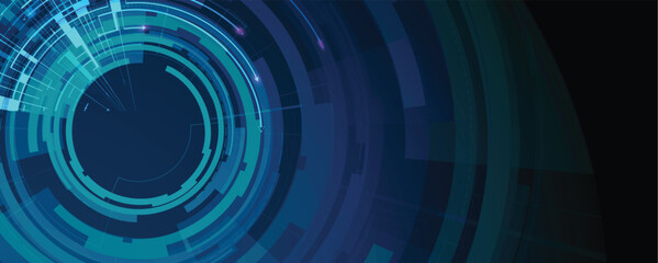 Digital abstract futuristic technology and science display background
