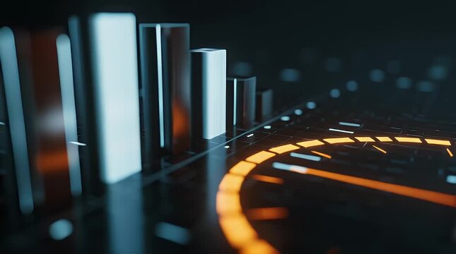 Abstract Digital Visualization of Data with Circular and Linear Graph Elements