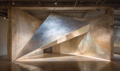 Abstrakte Installation in industrieller Umgebung