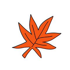 나뭇잎 가을 단풍잎 색칠 라인드로잉