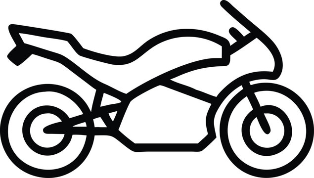 ducati monster bike vector silhouette illustration