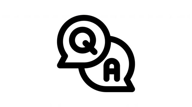 qa minimalist line animation