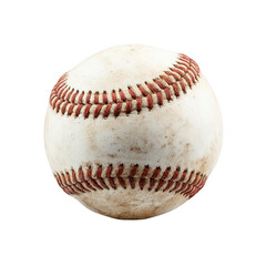 Worn baseball, dirty, stitched (1)