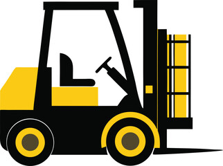 forklift vector silhouette