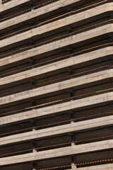 Construction of buildings, a multi-story building against the sky