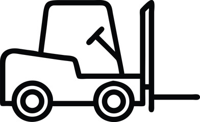 forklift vector silhouette