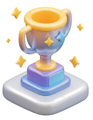 3d trophy illustration