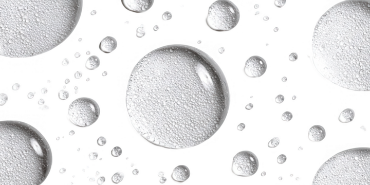 Abstract pattern of circles on a black background