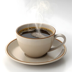 cup of coffee with steam