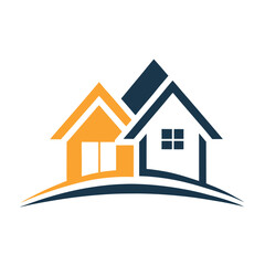      House logo vector art illustration.


